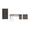 Bestar BESTAR Upstand 135W 72W L-Shaped Standing Desk with Bookcase and File Cabinet in bark grey & white 175853-000047 - alternate 8